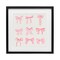 Stupell Industries Pink Coquette Ribbons Framed Print Under Glass, design by Emily Navas